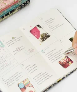 Kawaii Leather Floral Diary/schedule/planner notebook 4