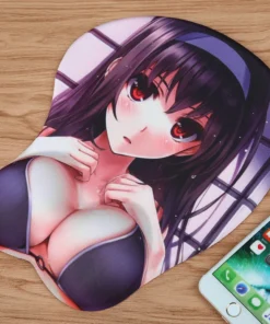 Kawaii Anime 3D Mouse Pad with Soft Silica Gel Oppai 1