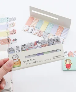 4 pcs Kawaii cat memo pad Cute kitties stick marker Cartoon post stickers planner Stationery Office School supplies A6881 1