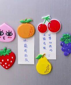 Cartoon & fruit silicon fridge magnets 2