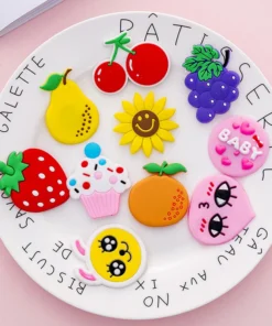 Cartoon & fruit silicon fridge magnets