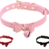 Cute Bow Tie Choker Collar with a Bell