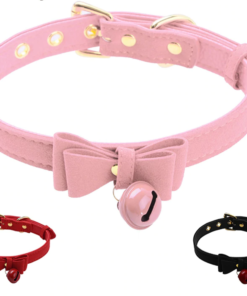 Cute Bow Tie Choker Collar with a Bell