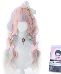 Kawaii Pink, Blue & Blonde Lolita Wig
