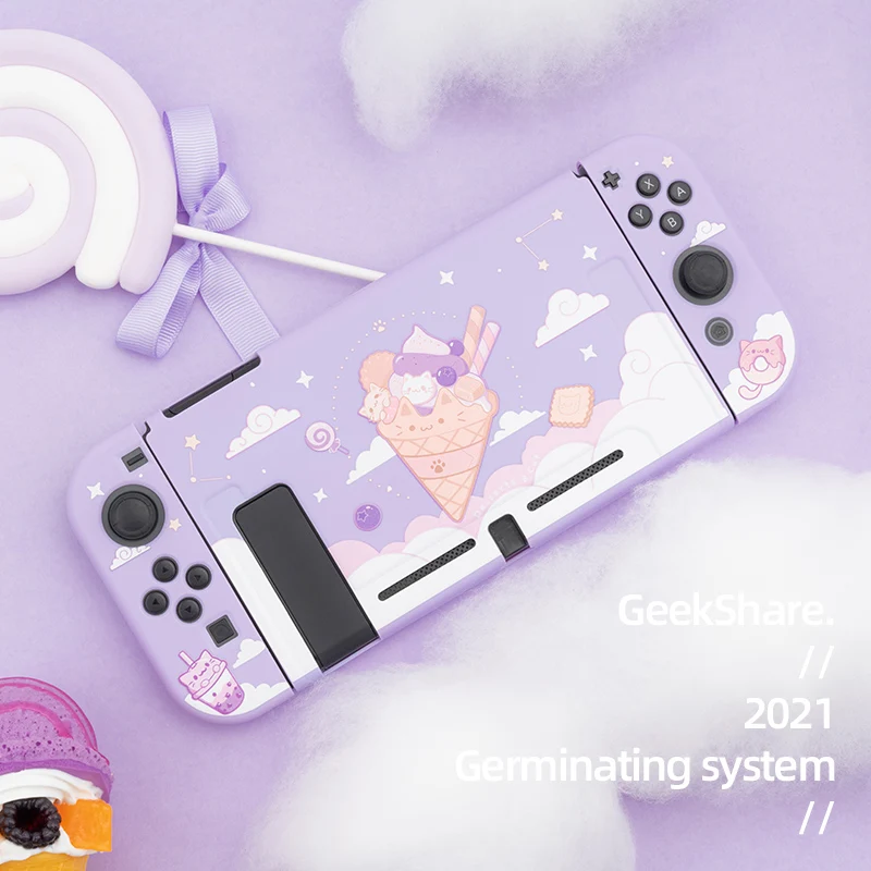 Kawaii Purple Icecream Nintendo Switch Case - Kuru Store