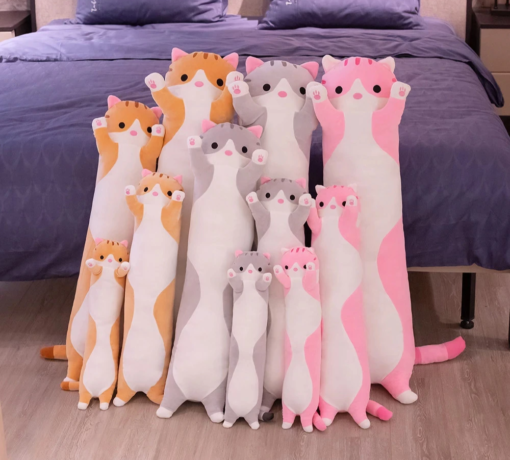 Long Cat Pillow Plushies