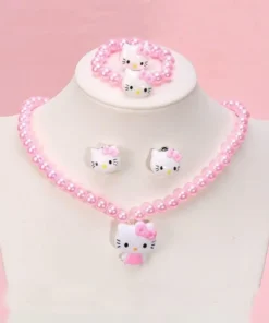 Adorable Hello Kitty Pink Jewelry Set 1