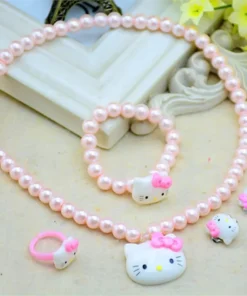 Adorable Hello Kitty Pink Jewelry Set 5