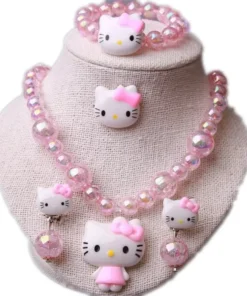 Adorable Hello Kitty Pink Jewelry Set 6