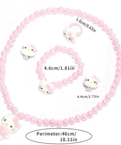 Adorable Hello Kitty Pink Jewelry Set 2