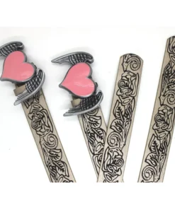 Y2K Pink Heart Embossed Waist Belt – Cowgirl Body Jewelry for Jeans & Pant 4