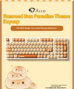 Kawaii Mechanical Keyboard Bread Bun Wonderland Keycaps 3