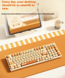 Kawaii Mechanical Keyboard Bread Bun Wonderland Keycaps 4