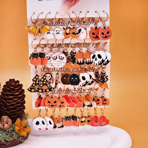 10pcs Halloween Earrings Set 1