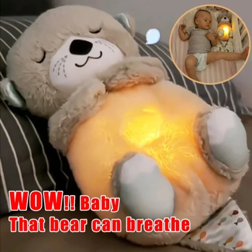 Breathing Bear Baby Soothing Plush 1