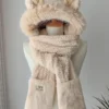 Elk Plush Hat & Scarf 1