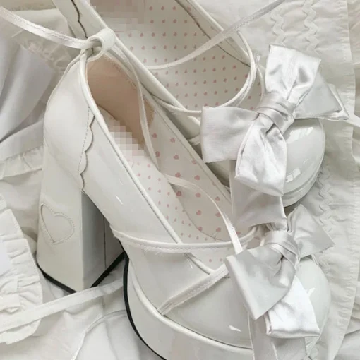 Elegant Lolita Mary Jane Heels 6