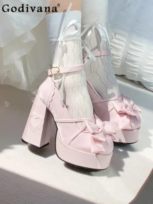Elegant Lolita Mary Jane Heels 1