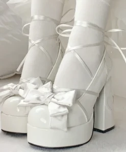Elegant Lolita Mary Jane Heels 4