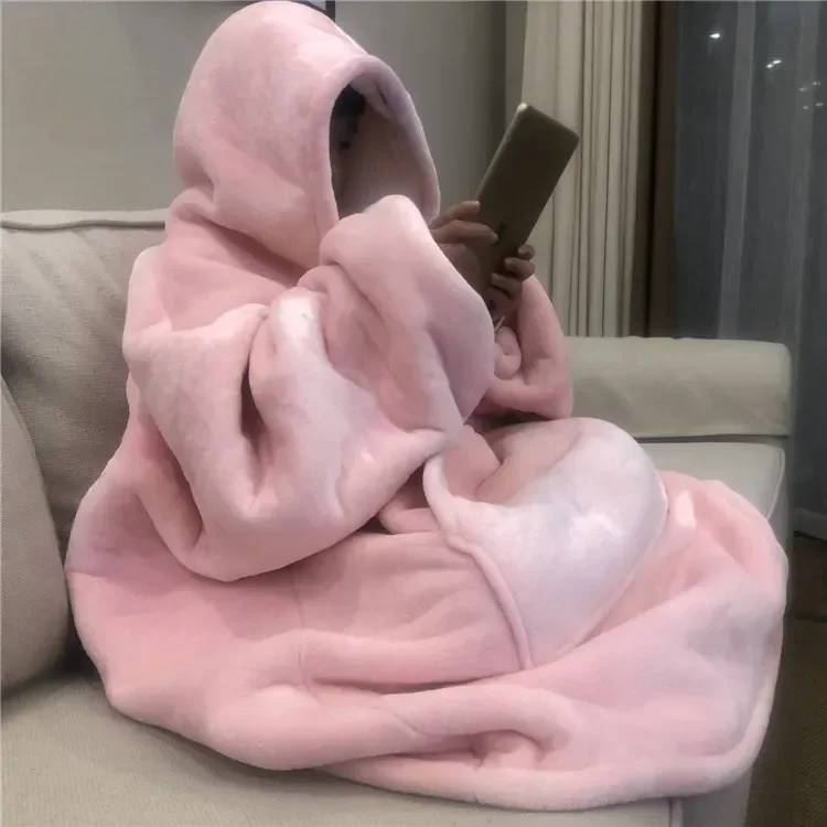 Thick Hooded Giant Sweater Blanket 1
